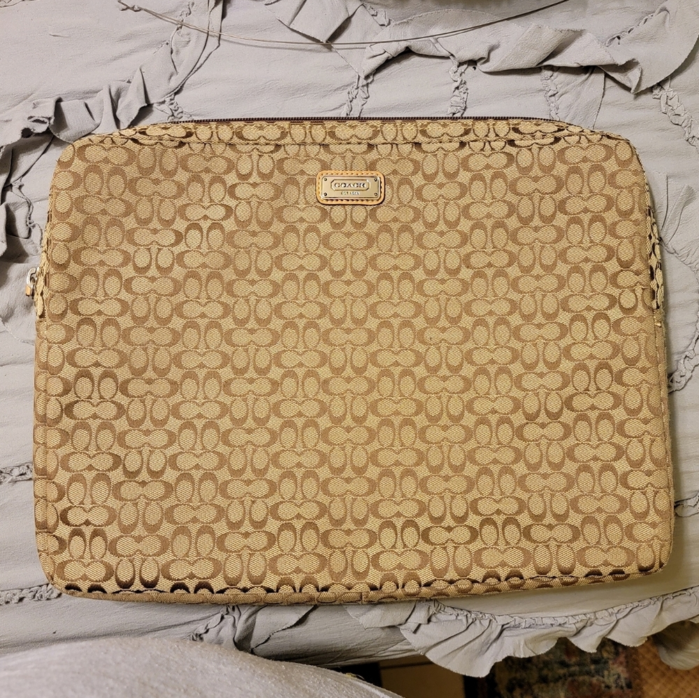 Coach laptop sleeve case